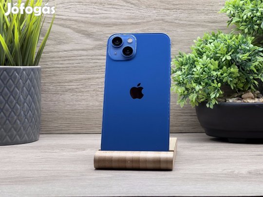 Hibátlan iPhone 13 Blue 128GB 2 ÉV Garanciával Számlával 90% Akku