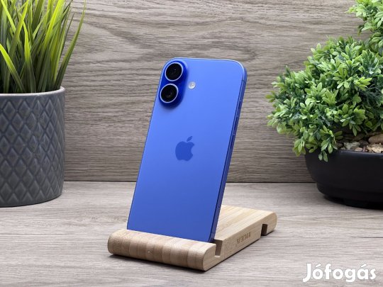 Hibátlan iPhone 16 Ultramarine 256GB 2 ÉV Garanciával 94%