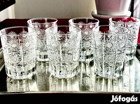 Hibátlan kristály whiskys pohárkészlet