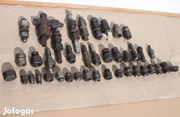 Hidraulika, nyomócső csatlakozók, szerelvények, idomok