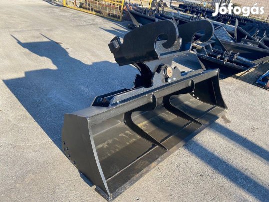 Hidraulikus rézsűkanál 200 cm. Elől-hátul vágóéles