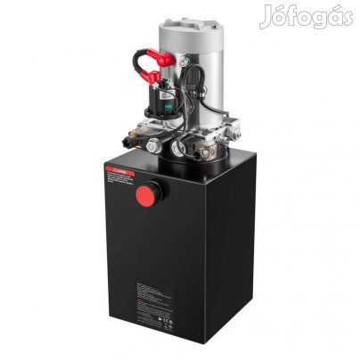 Hidraulikus szivattyú 12V DC, 15 L tartály  egyszeres