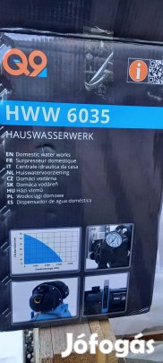 Hidrofor nyomáskapcsolóval, házi vízmű 19L-es acéltartállyal, garancia