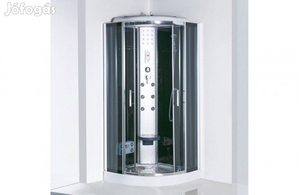 Hidromasszázs Íves VIT Zuhanykabin 80 x 80 cm ingyenes országos szállí
