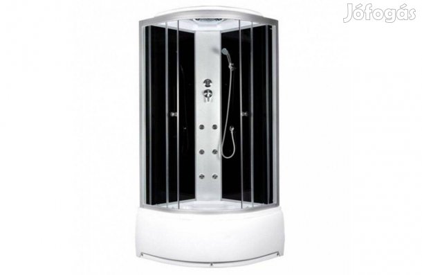 Hidromasszázs Zuhanykabin PRES 90X90 CM íves mély ingyenes országos sz
