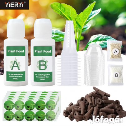 Hidroponikus növénynevelő készlet ültető szivacsokkal A+B (6366)