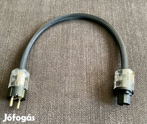 Hifi Tápkábel 0,5m vadonatúj