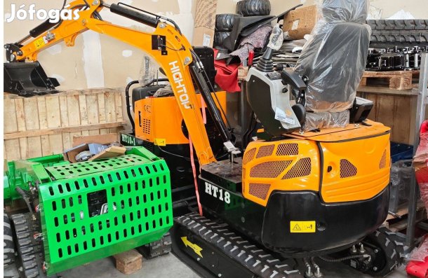 Hightop HT18 minikotró állítható nyomtáv, törhető gém Kubota motor