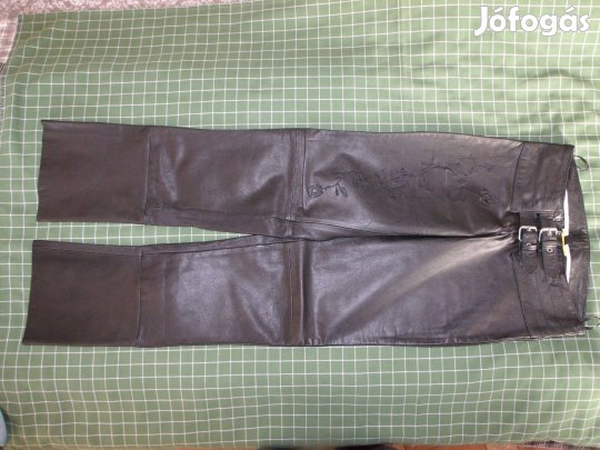 Highway1 Roseline hímzett női motoros bőrnadrág, 34, derék 74cm