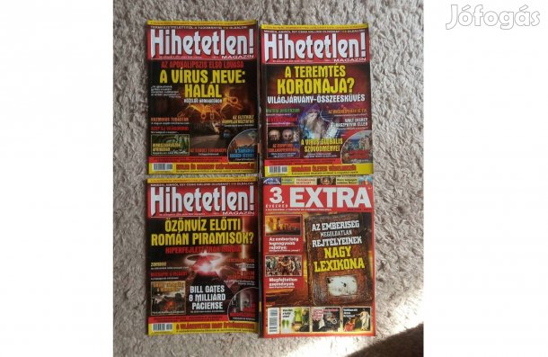 Hihetetlen magazin, folyóirat, újság.Spiritualitás,tudomány+3.Évezred