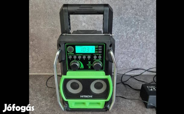 Hikoki (Hitachi) UR18DSL munka rádió akkumulátoros USB, AUX