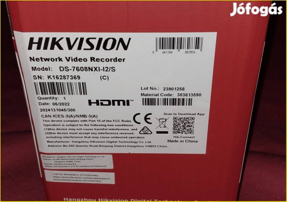 Hikvision DS 7608Nxi I2/S Nvr Acusense