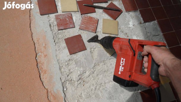 Hilti egykezes SDS + véső gép gyári hibátl. állapot +1 Bosch szerszám