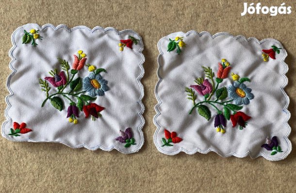 Hímzés, kalocsai mintás 1 pár