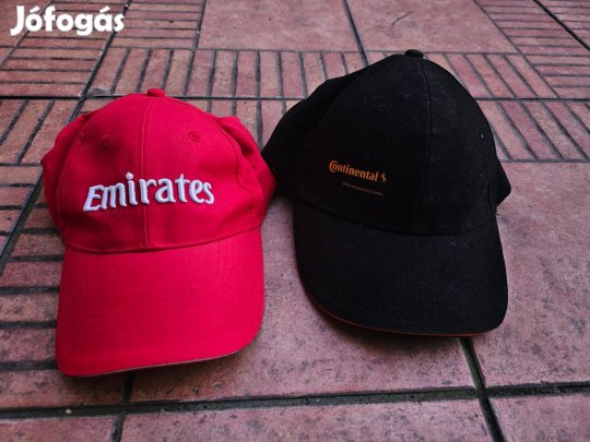 Hímzett Emirates sapka Continental sapka új 2db