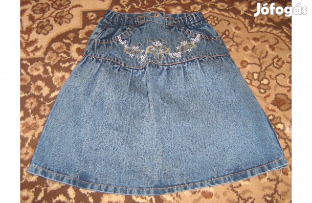 Hímzett kislány farmerszoknya