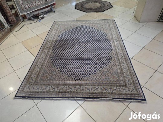 Hindusztáni 170x240 mir motívumos kézi gyapjú perzsa szőnyeg MZ480