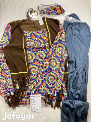 Hippi jelmez, felnőtt jelmez, új G636