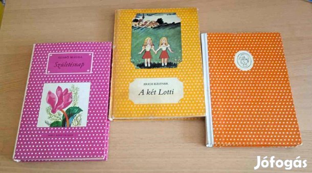 Híres pöttyös könyv, 4 db: Kästner , Fehér Klára, Szabó Magda