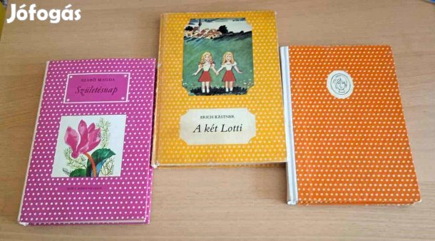 Híres pöttyös könyvek, 4 db: Kästner , Fehér Klára, Szabó Magda