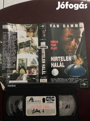 Hirtelen halál vhs kistok akció. 