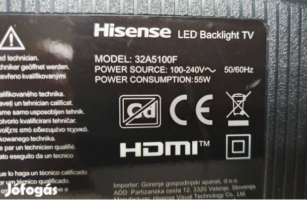 Hisense 32A5100F LED LCD tv háttér világítás eladó,main elkelt!