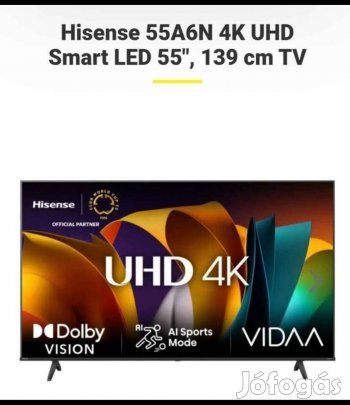 Hisense 55A6K újszerű tv