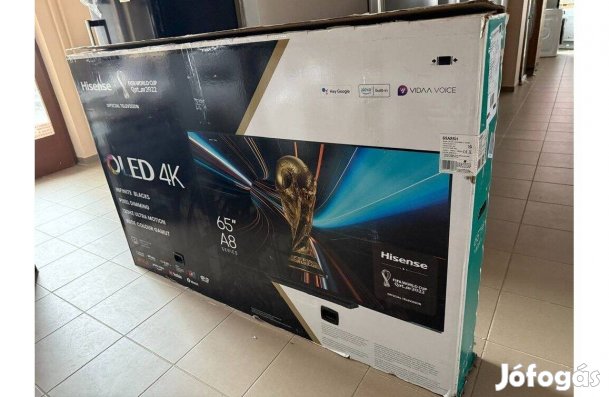 Hisense 65A85H 164 cm-es OLED TV, 4K, HDR, Dolby Vision IQ(570e.helyet