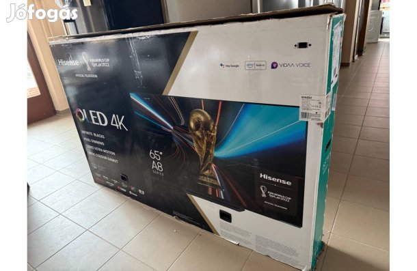 Hisense 65A85H 164 cm-es OLED TV, 4K, HDR, Dolby Vision IQ(570e.helyet
