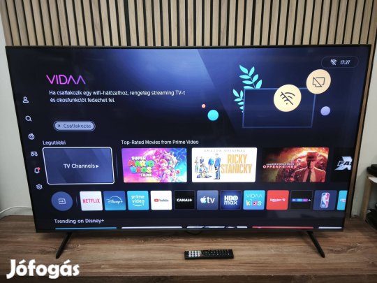 Hisense Qled 165CM 4K SMART WIFI LED TV. Gyári dobozában. 