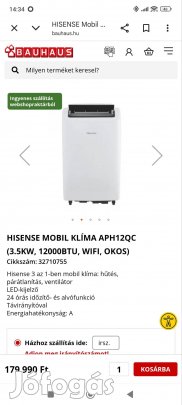 Hisense okos hűtő-fűtő klíma