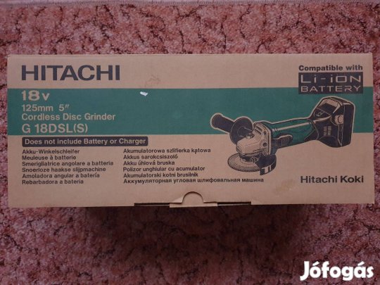 Hitachi G18DSL(S) akkus sarokcsiszoló