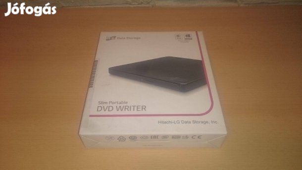 Hitachi LG GP60N hordozható külső DVD CD író és lejátszó, új!