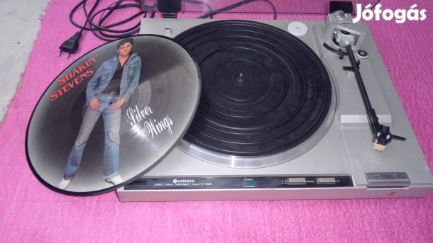 Hitachi guartz LP sztereó bakelit eredeti lemezjátszó "direkt drive"