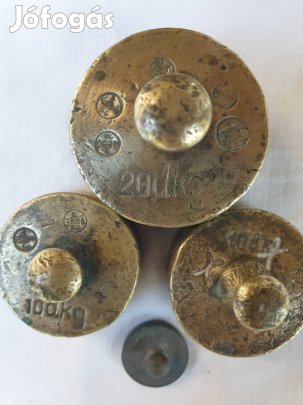 Hitelesített réz mérlegsúlyok eladók Xl.ker 