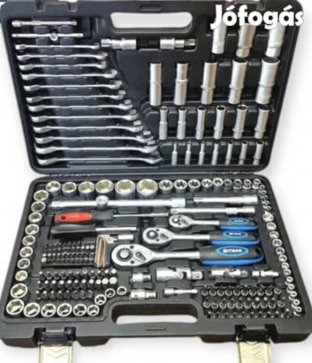 Hitman 216 db-os szerszámkészlet, dugókulcskészlet