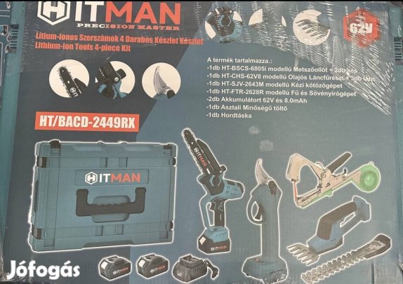 Hitman 4 az 1-ben Akkus Kerti Szerszám Készlet 