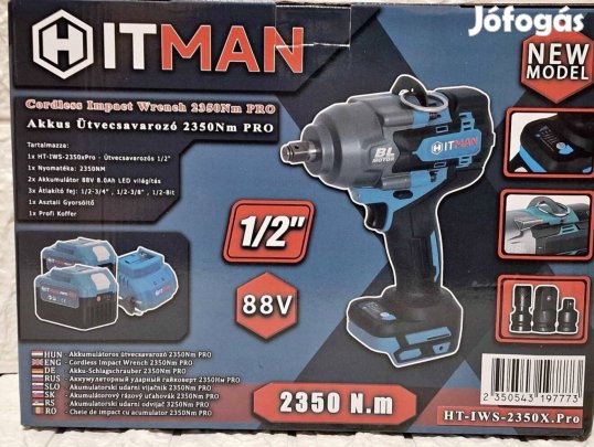 Hitman Akkumlatoros ütvecsavarozó Kerékkulcs 2350 NM
