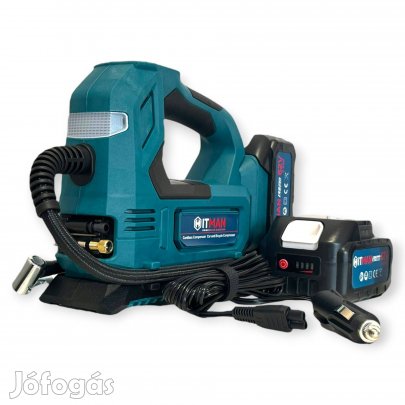 Hitman Akkumulátoros Kompresszor 62V, autó- és kerékpárgumihoz