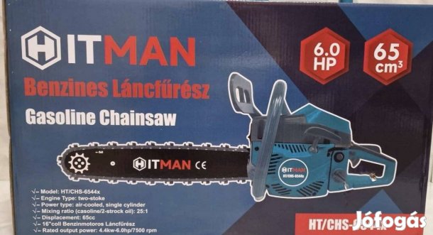 Hitman Benzinmotoros Láncfűrész,  45cm Lánc és Láncvezető
