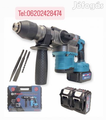 Hitman HT-CDM-6910R Akkus Véső-Fúrókalapács 2in1 62V 2x Akkúval