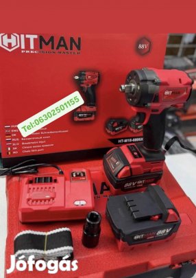 Hitman HT-M18-6806XC Dupla Akkumulátoros Ütvecsavarozó , 950Nm, 1/2