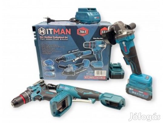 Hitman Professzionális 3 gépes szerszámkészlet prémium műanyagkofferbe