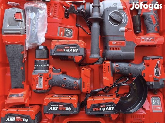 Hitman Sarokcsiszoló Ütvecsavarozó Ütvefúró és Fúrókalapács 4-az 1