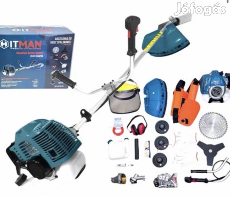 Hitman benzinmotoros fűkasza és bozótvágó, 6,7HP teljesítmény