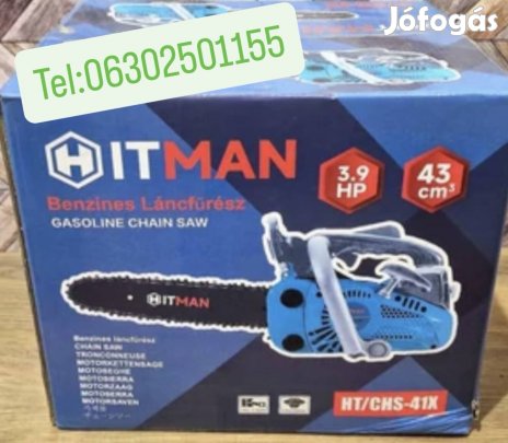 Hitman egykezes gallyazó, benzines láncfűrész, 300-as "mini