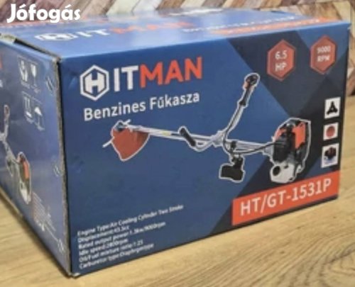 Hitman minőségi benzines fűkasza szett, kiegészítőkkel, HT-GT-1531P