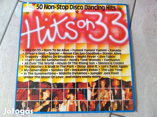 Hits on 33- Válogatás Dance mix bakelit hanglemez