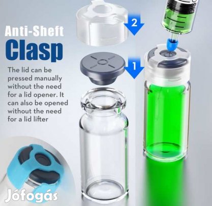 Hőálló Laborüveg Gumidugóval Steril Zárral 25ml  (4703)