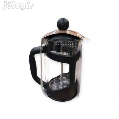 Hőálló üveg French press kávéfőző rozsdamentes acél szűrővel
